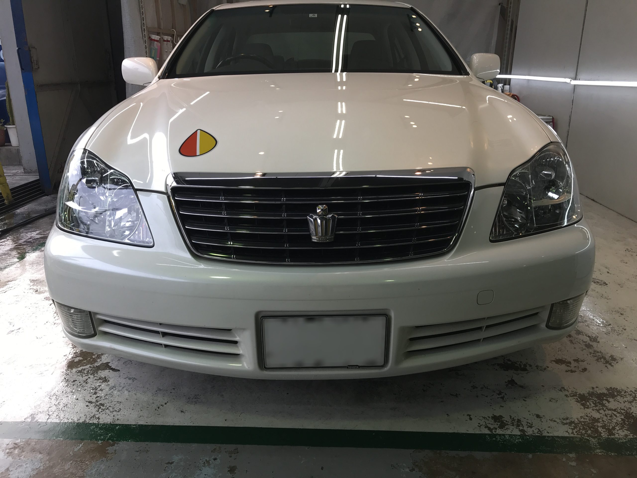 トヨタ・クラウンのヘッドライトリファイン施工後