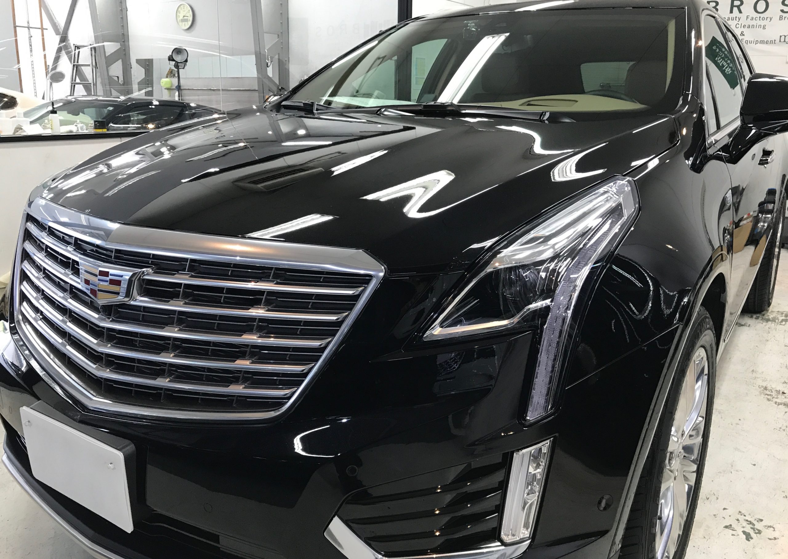 キャデラック・XT５：リアルガラスコート classM施工完成写真３
