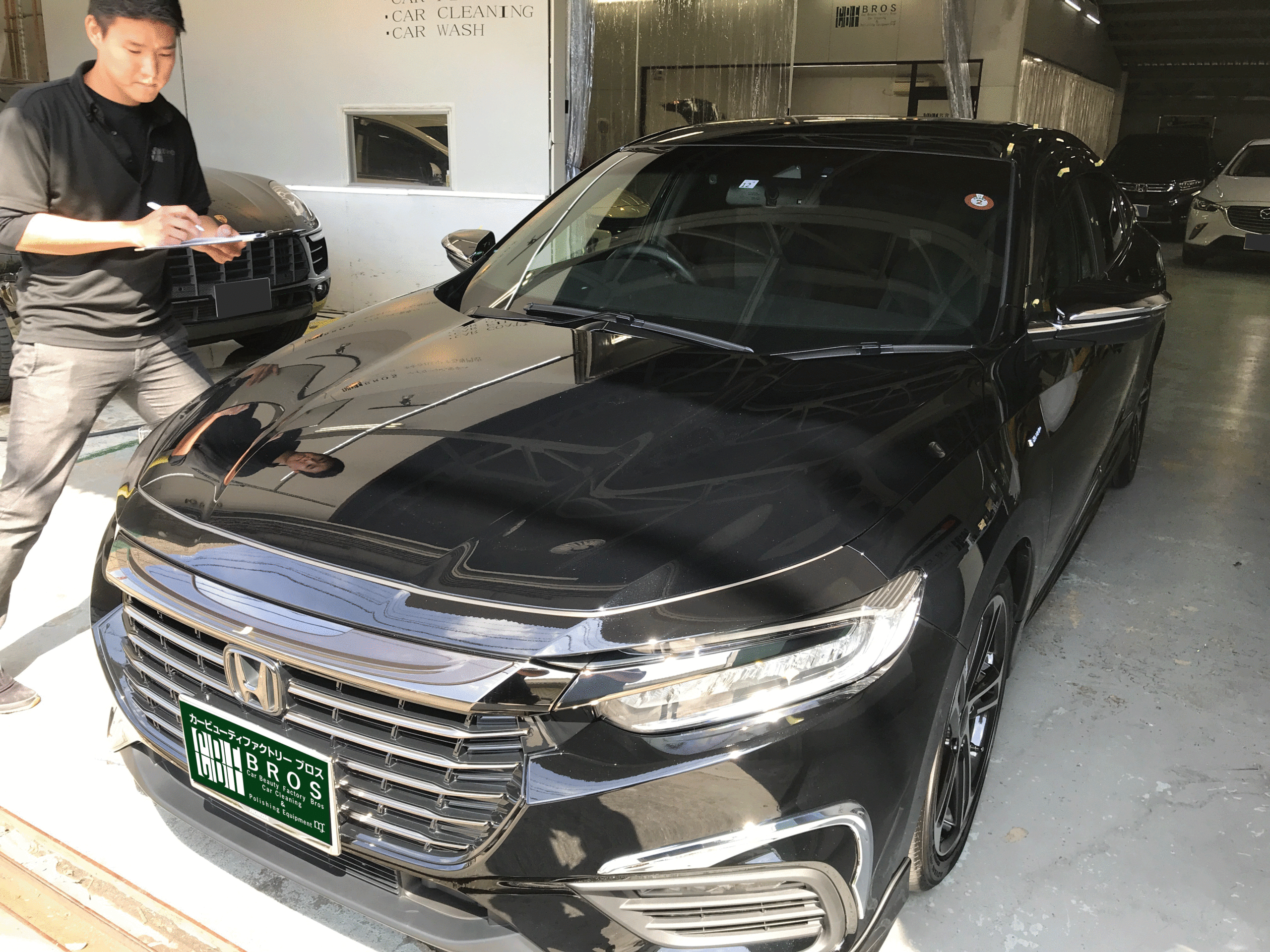 ホンダ・インサイト:ペンキ除去作業の流れ・最終チェック