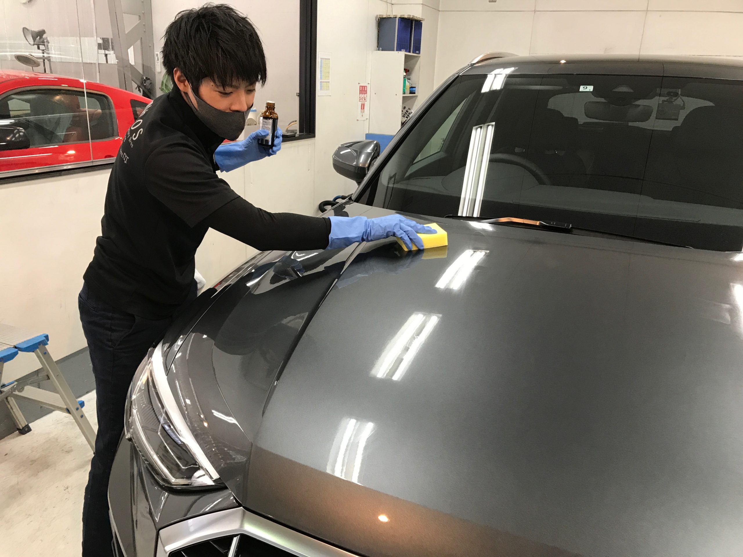 Q3のコーティング作業：パネル分けして塗っていく