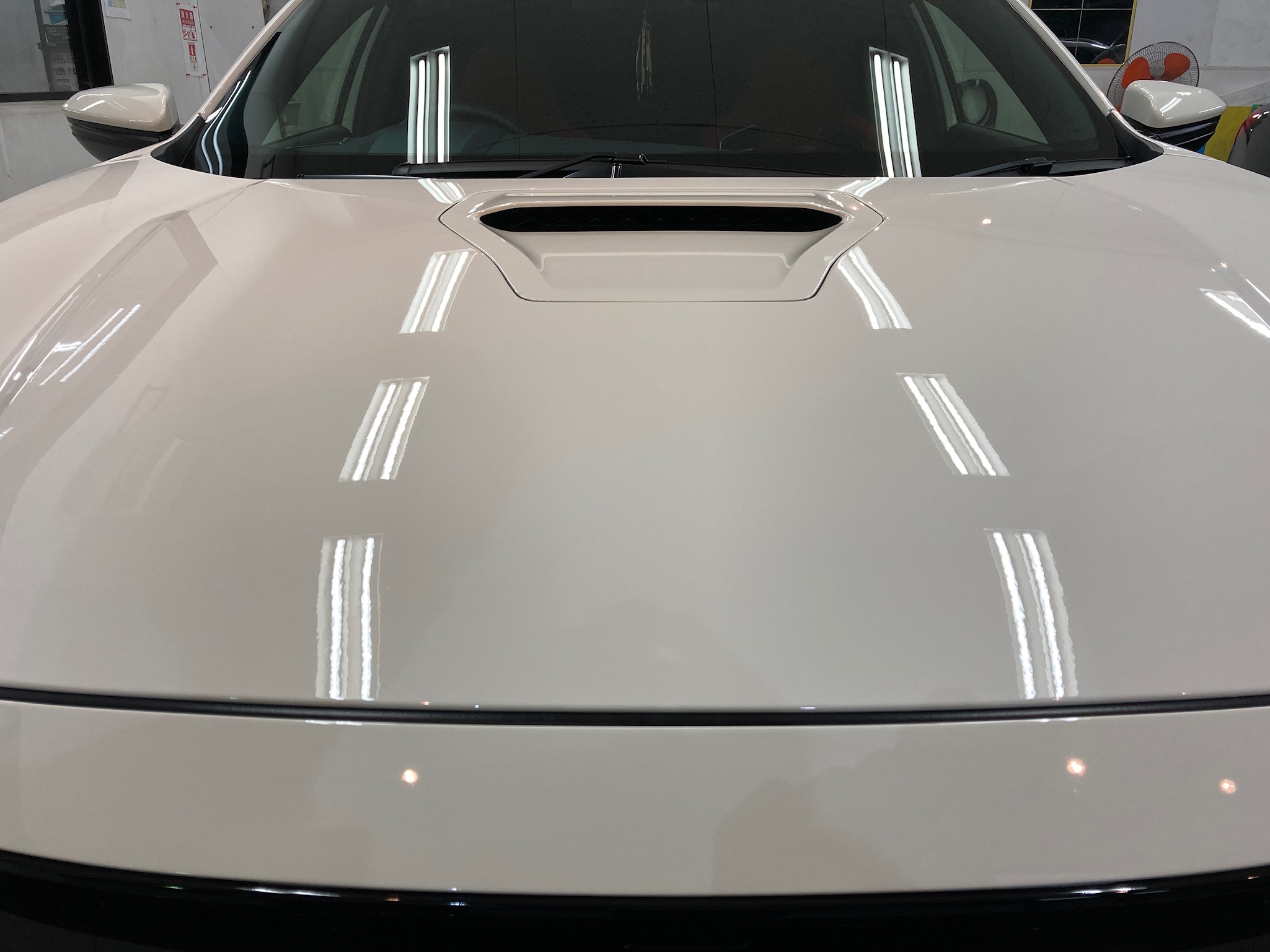 ホンダ・シビックのclassM施工完成写真：ボンネット部分