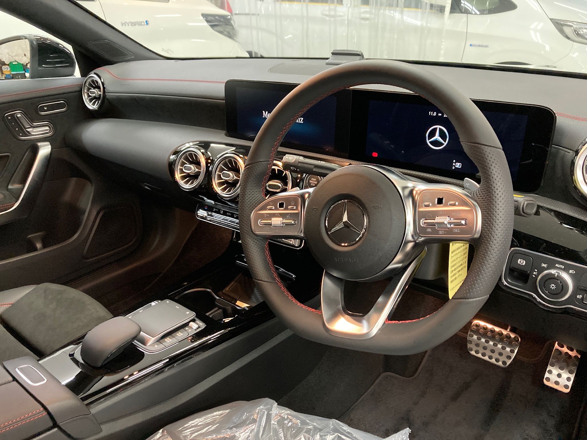 メルセデスベンツ・CLA：ガラスコーティングclass M施工完成写真：車内