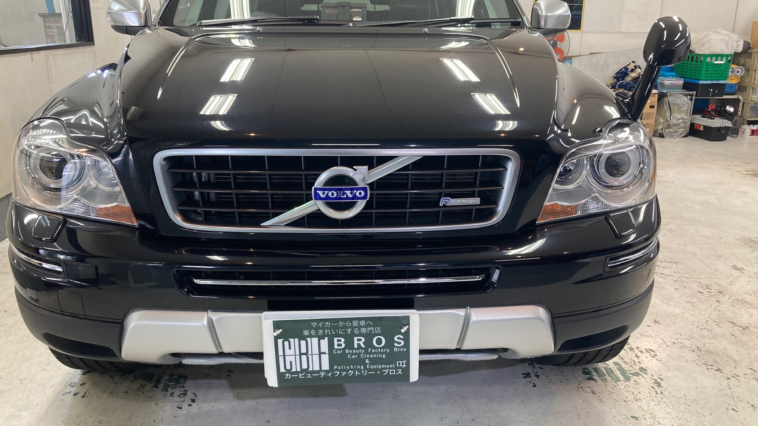 ボルボ・XC70：ヘッドライトリファイン施工後：全体