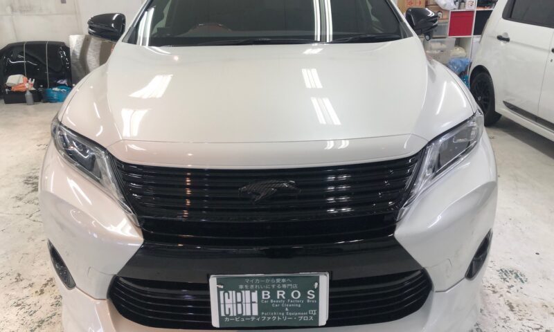 中古車トヨタ・ハリアーリアルガラスコート クラスM完成１