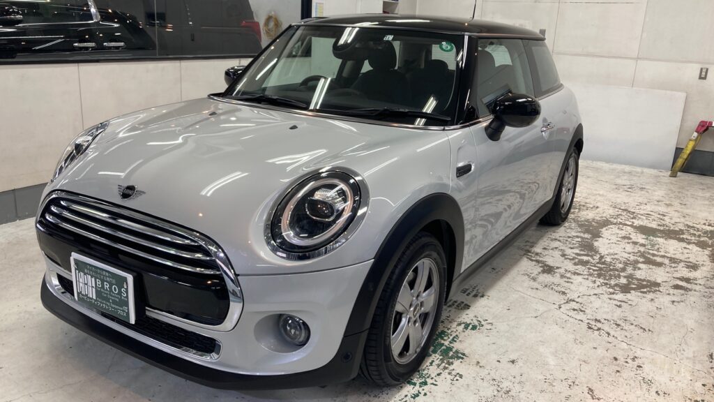 MINI・ミニクーパー３ドア：カーフィルム施工前：フロント