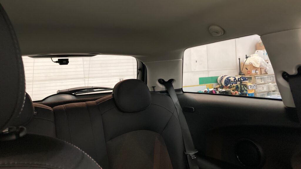 MINI・ミニクーパー３ドア：カーフィルム施工後：車内