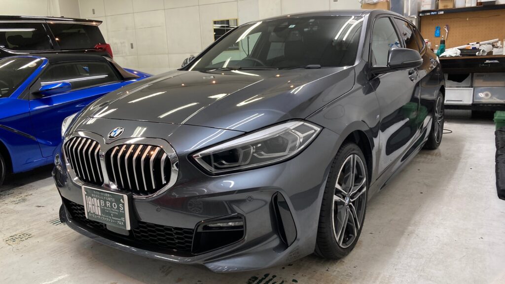 BMW・118i：カーフィルム施工後：フロントガラス