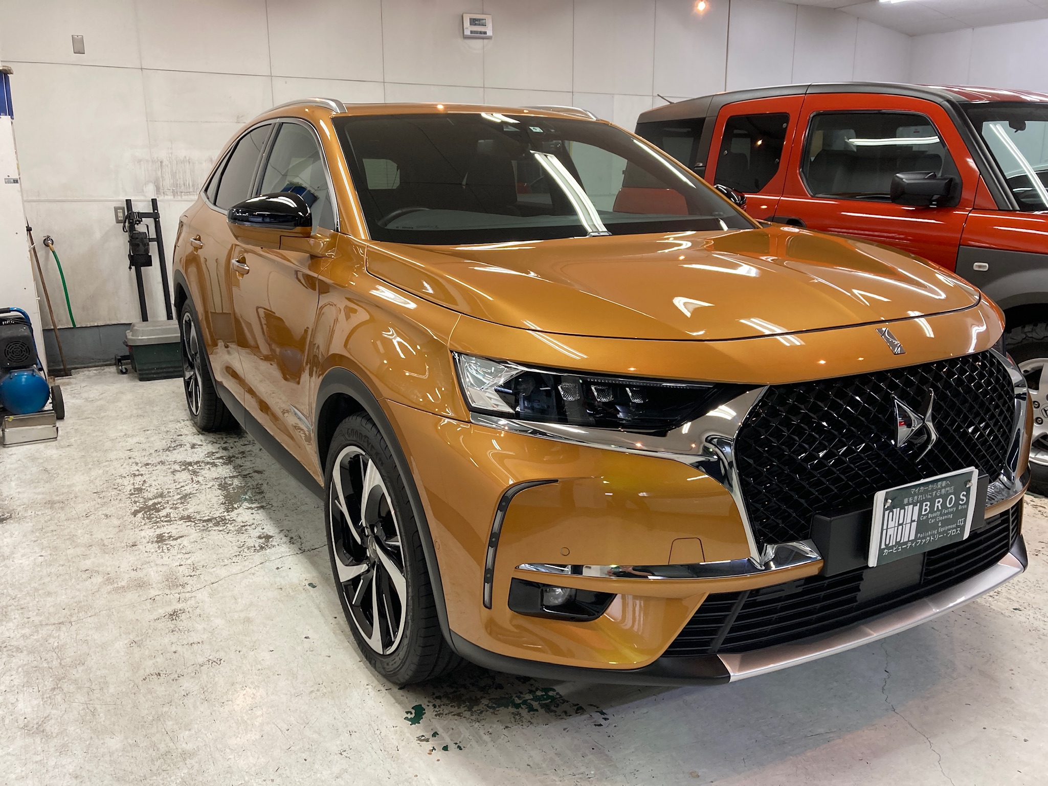 DS・DS7：ガラスコーティングMiYUKi施工完成写真：右フロントバンパー