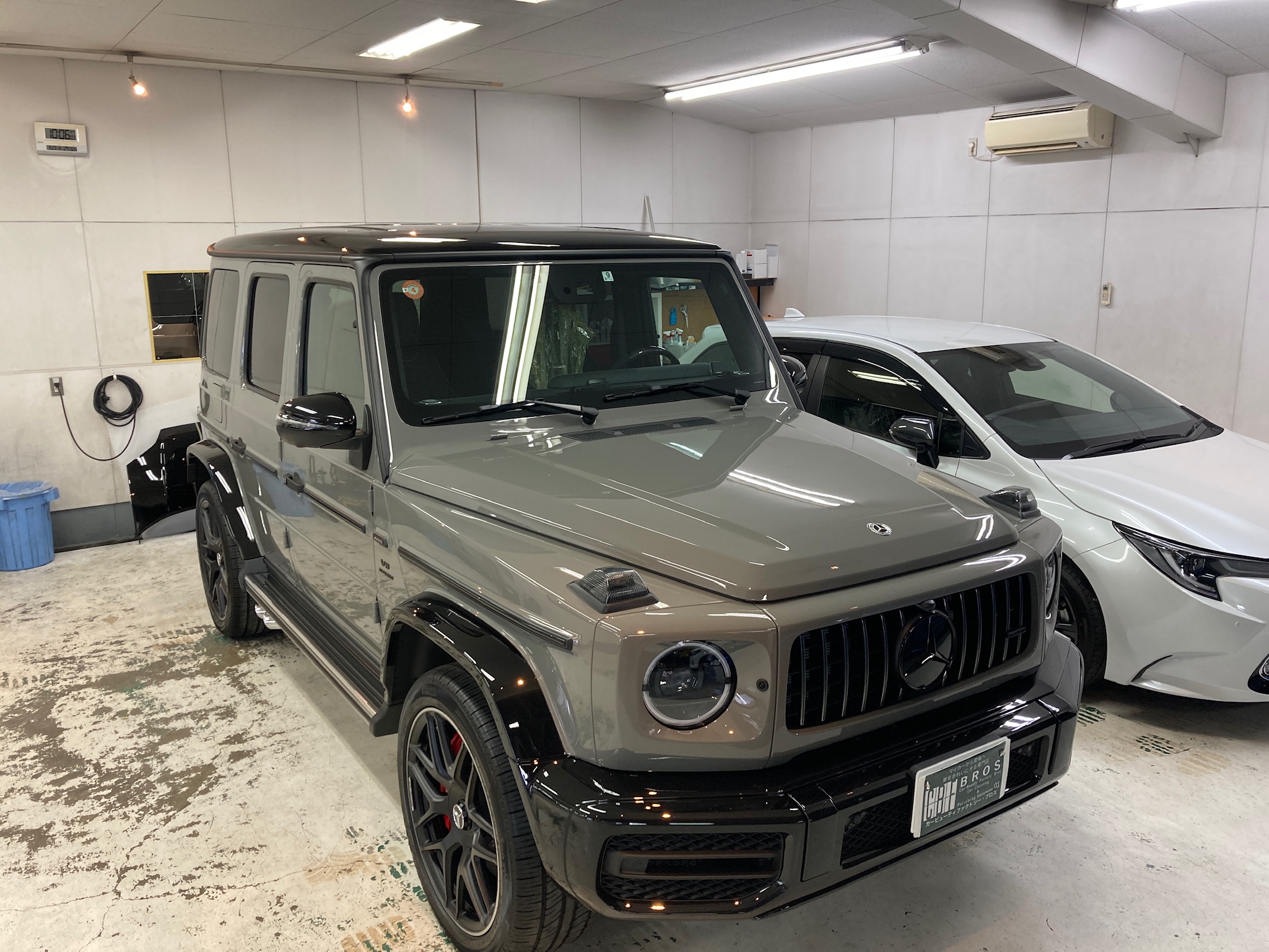 メルセデスAMG G63ハイモースコート ザ グロウ施工写真：チェック