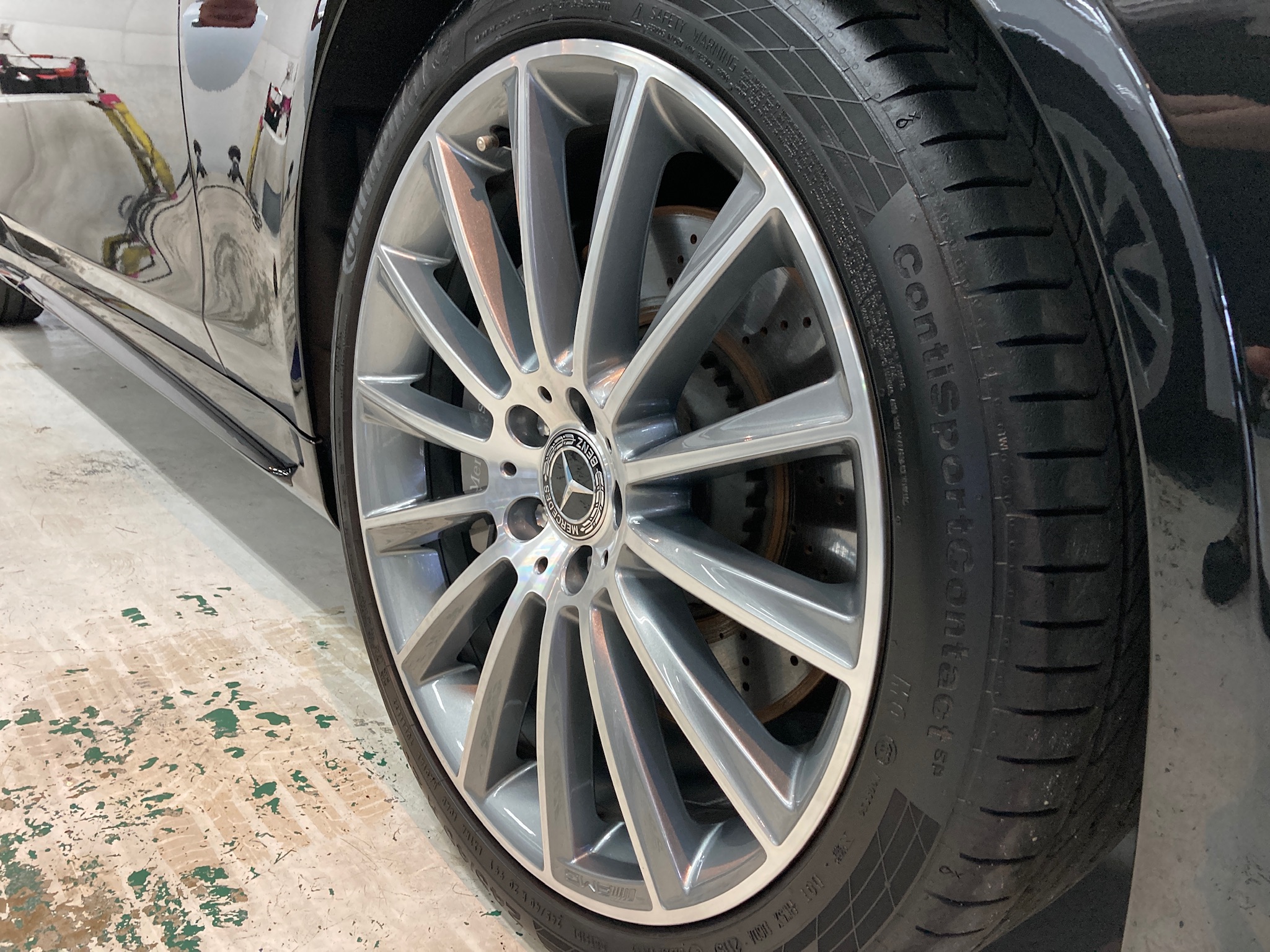 メルセデスベンツ・Sクラス：ガラスコーティングclass M施工後写真：ホイール
