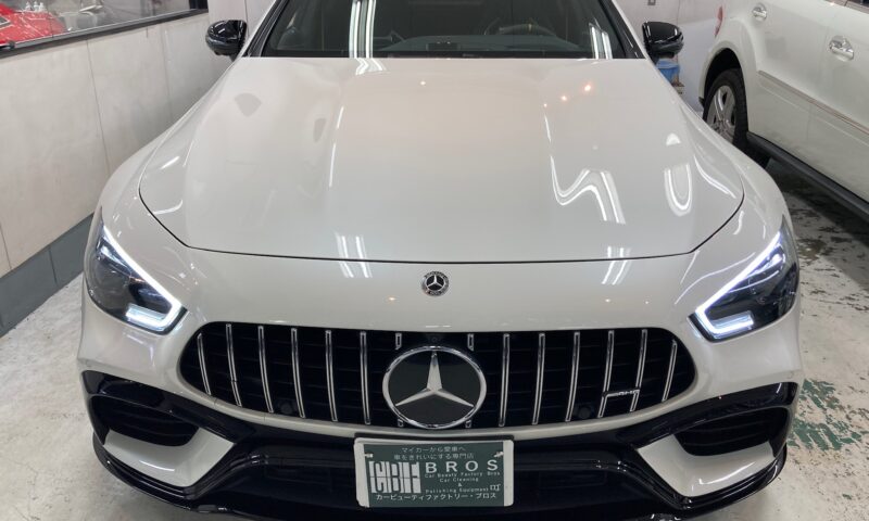 メルセデスAMG GT４ドアクーペ６３Sハイモースコート ザ グロウ完成写真：正面