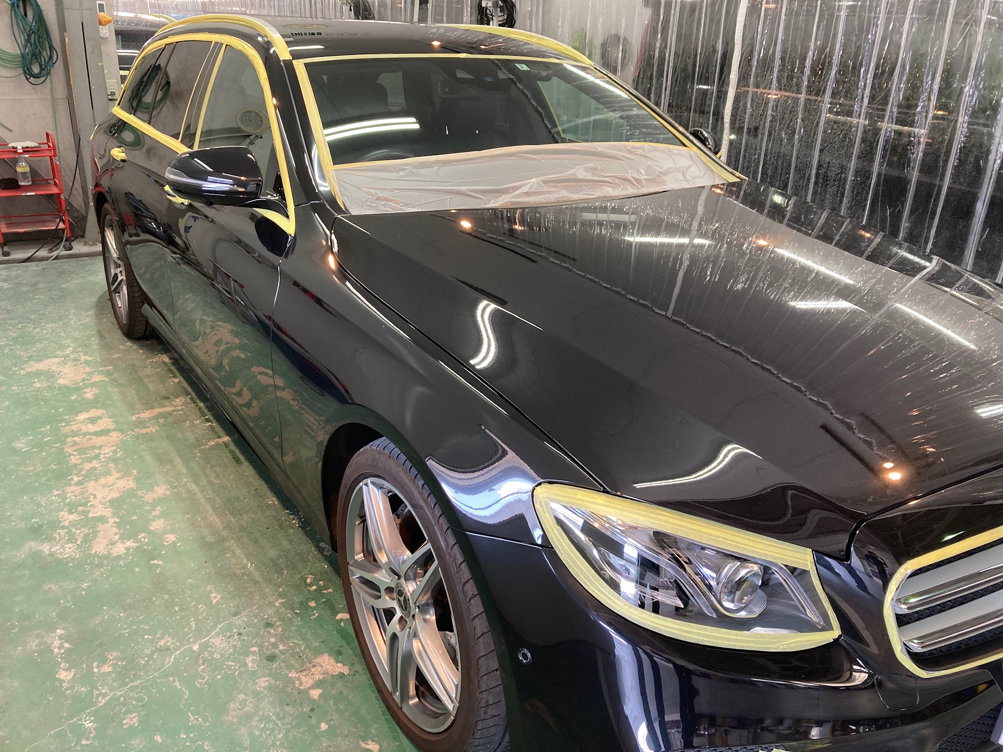 メルセデスベンツ・E220dマスキング