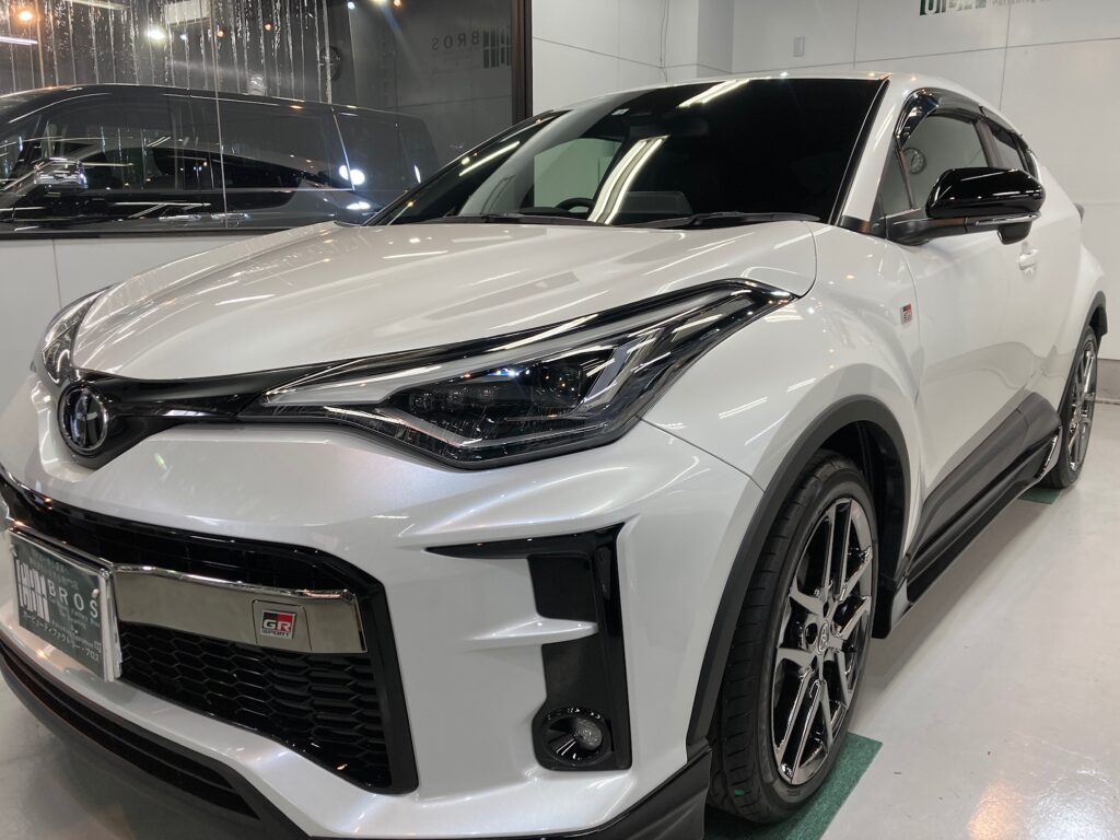 トヨタ・GRスポーツ・class M施工完成写真：左バンパー