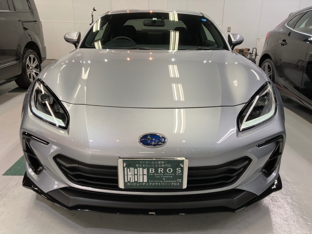 スバル・BRZ・リアルガラスコート classM施工完成写真：正面