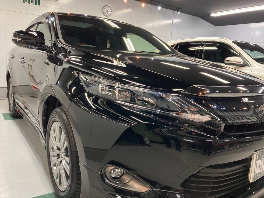 トヨタ・ハリアー：リアルガラスコート classM施工完成写真：右バンパー