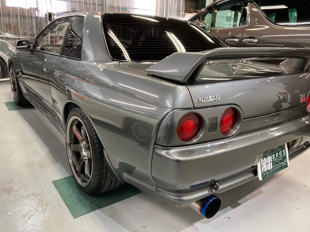 日産・R32 GT-R施工完成：左リアバンパーの写真