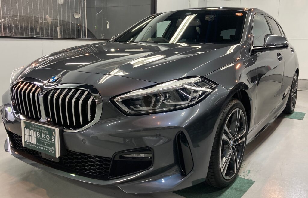 BMW・１シリーズ：クラスM施工：完成写真：左フロントバンパーの写真
