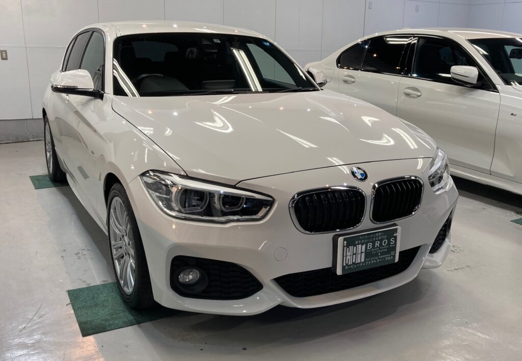BMW・１シリーズ：クラスM施工：完成写真：右フロントバンパーの写真