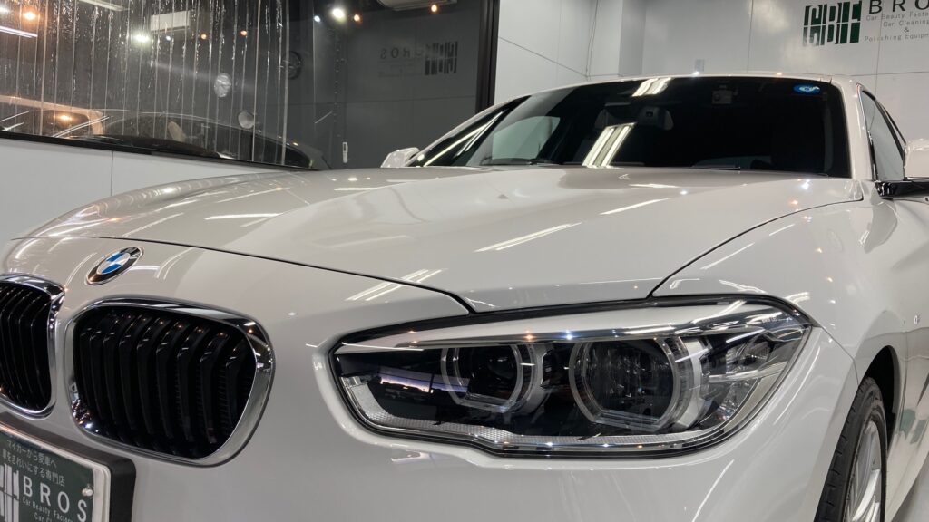 BMW・１シリーズ：クラスM施工：完成写真：左フロントバンパーの写真