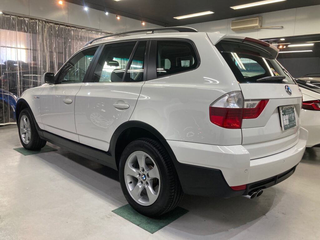 ＢＭＷ・Ｘ３：クラスＭ施工：完成写真：左リアバンパーの写真