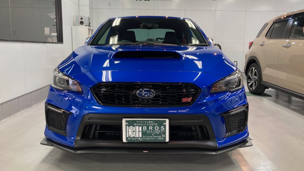 スバル・WRX：セラミックコーティング施工：施工完成写真：全体の写真