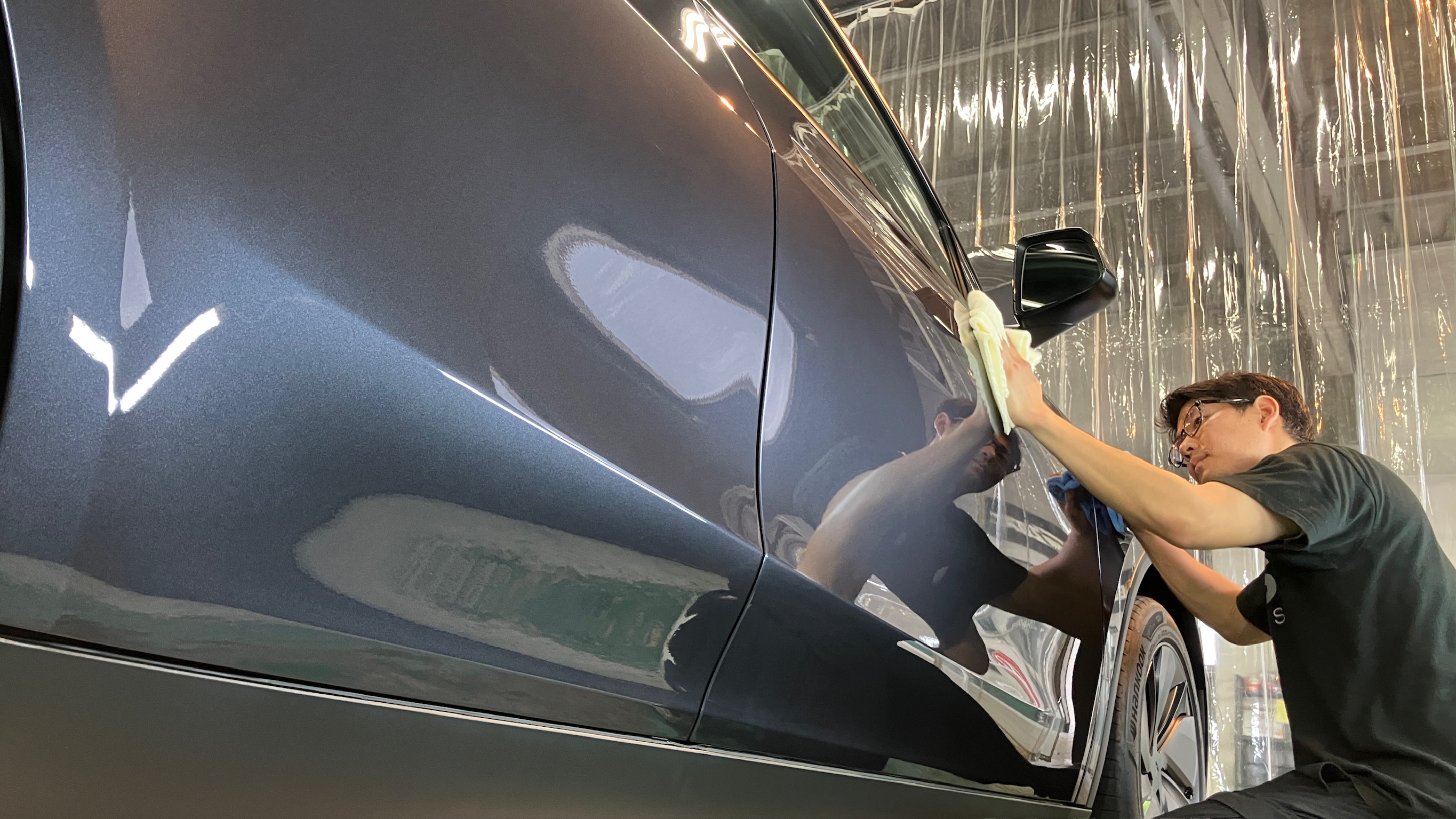 テスラ Model Y コーティング施工