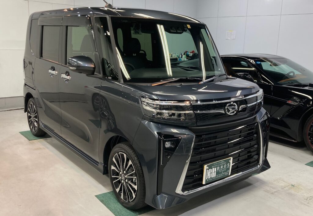 ダイハツ・タント：クラスM施工：完成写真：右フロントバンパーの写真