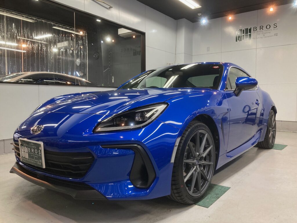 スバル・ＢＲＺ：クラスＭ施工：完成写真：左フロントバンパーの写真