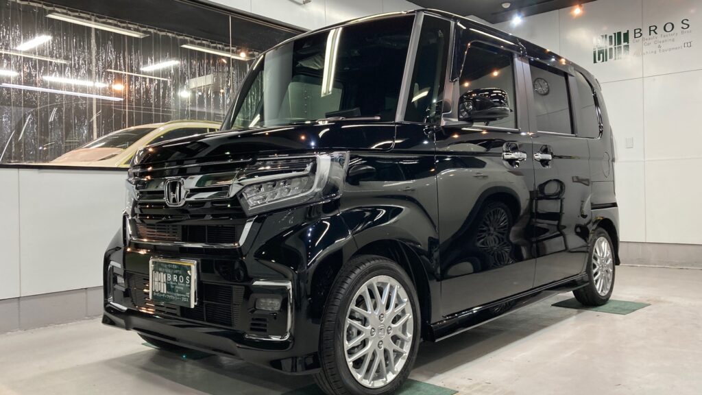 ホンダ・N-BOX：クラスM施工：施工完成写真：左フロントバンパーの写真