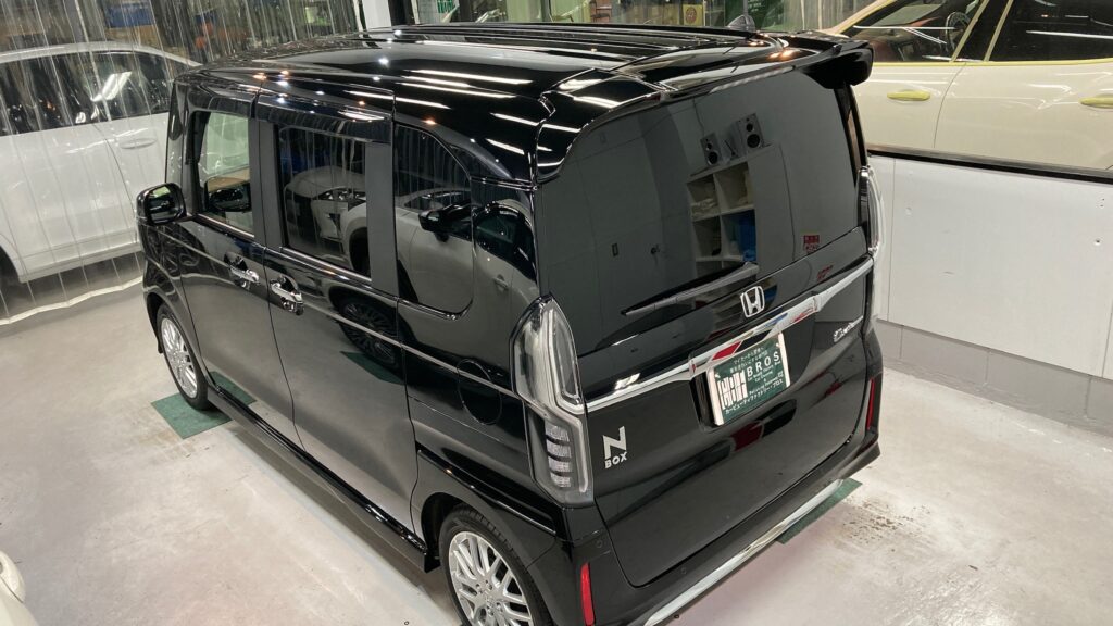 ホンダ・N-BOX：クラスM施工：施工完成写真：ルーフからの写真