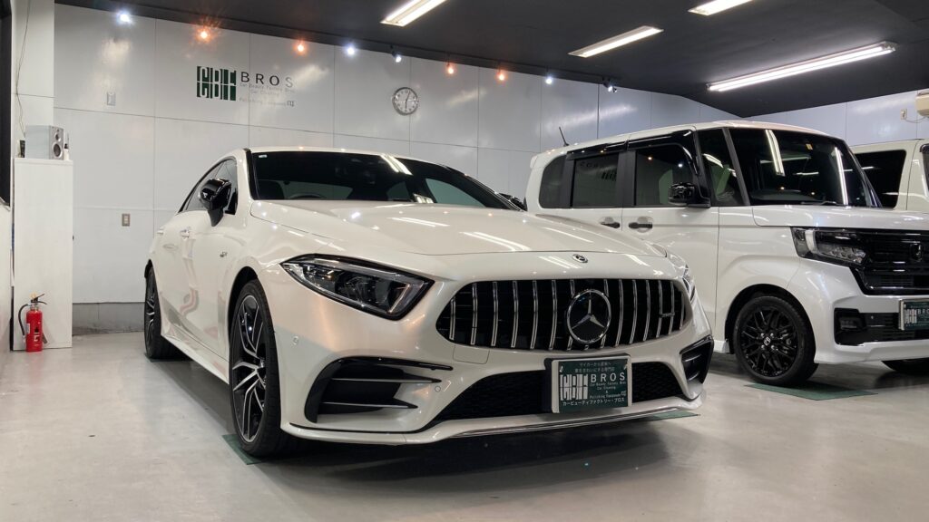 メルセデス・ベンツ・GLC：クラスM施工：完成写真：右フロントバンパーの写真