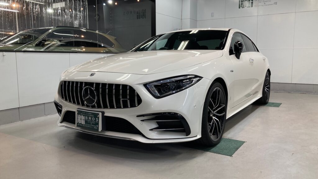 メルセデス・ベンツ・GLC：クラスM施工：完成写真：左フロントバンパーの写真