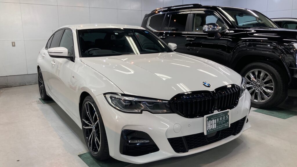 BMW・３シリーズ：クラスM施工：完成写真：右フロントバンパーの写真