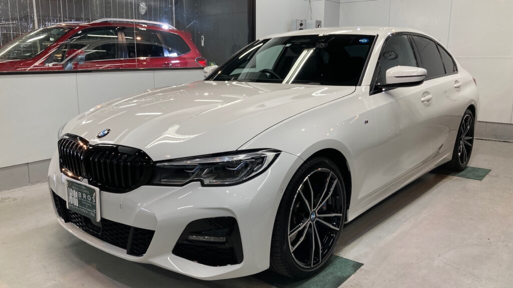 BMW・３シリーズ：クラスM施工：完成写真：左フロントバンパーの写真