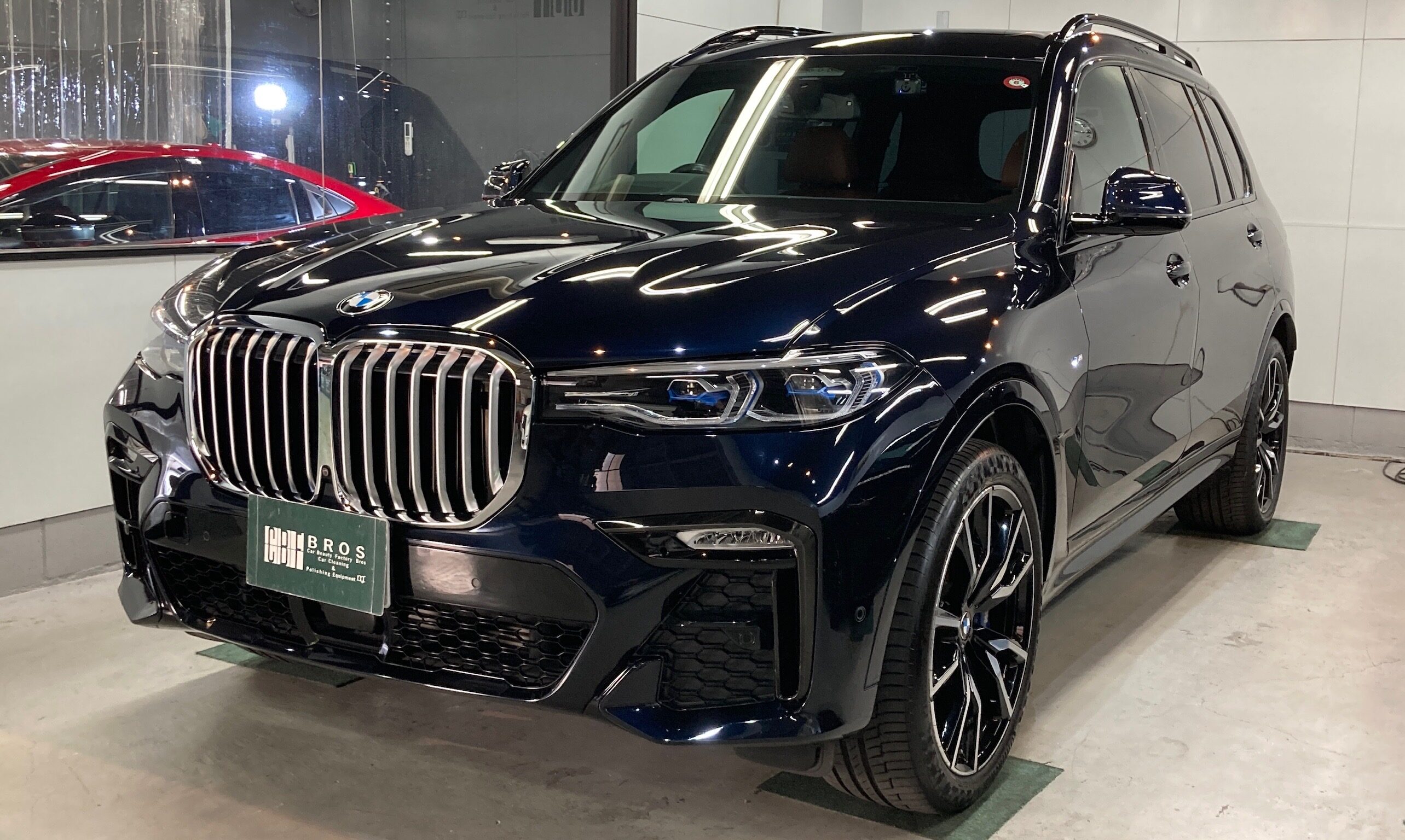 BMW・X5：アドバンスド施工：完成写真：左フロントバンパーの写真