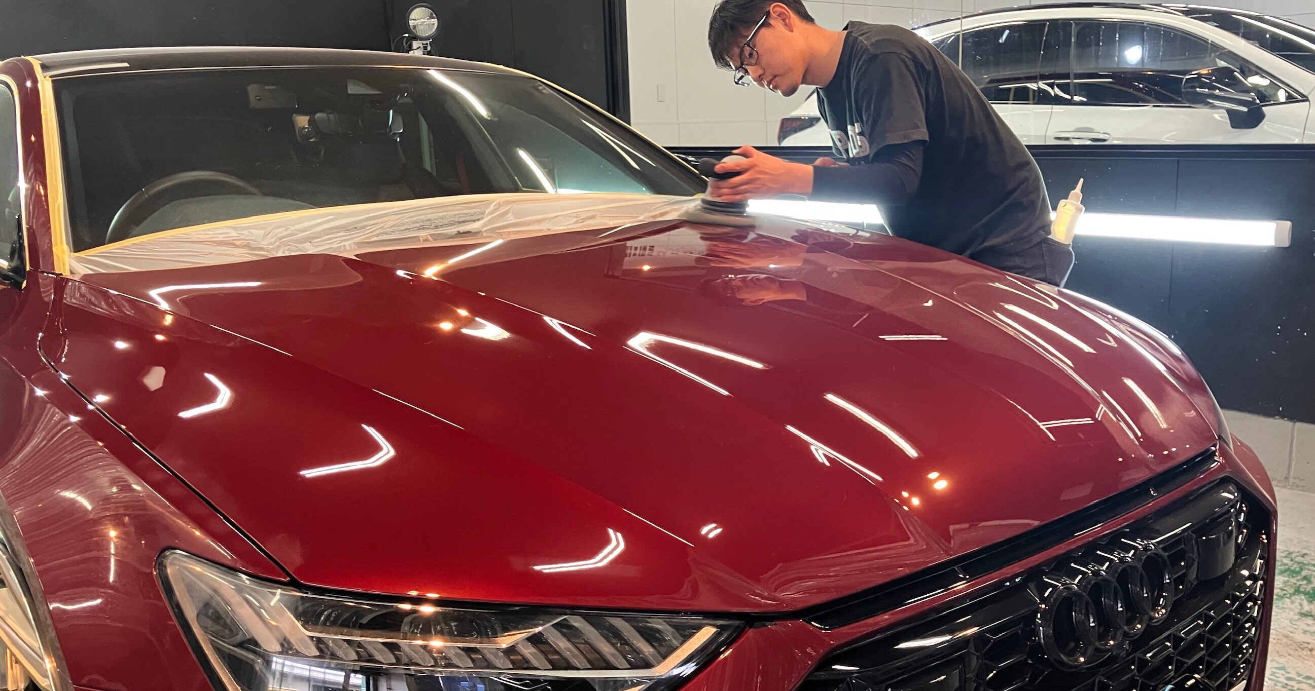 アウディ・RS7：アドバンスド施工：施工写真１