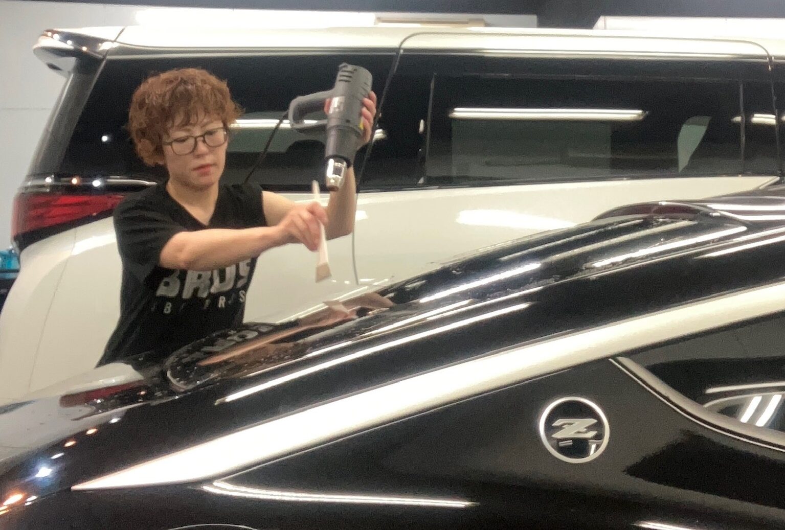 フェアレディZ：断熱カーフィルム施工：施工写真１