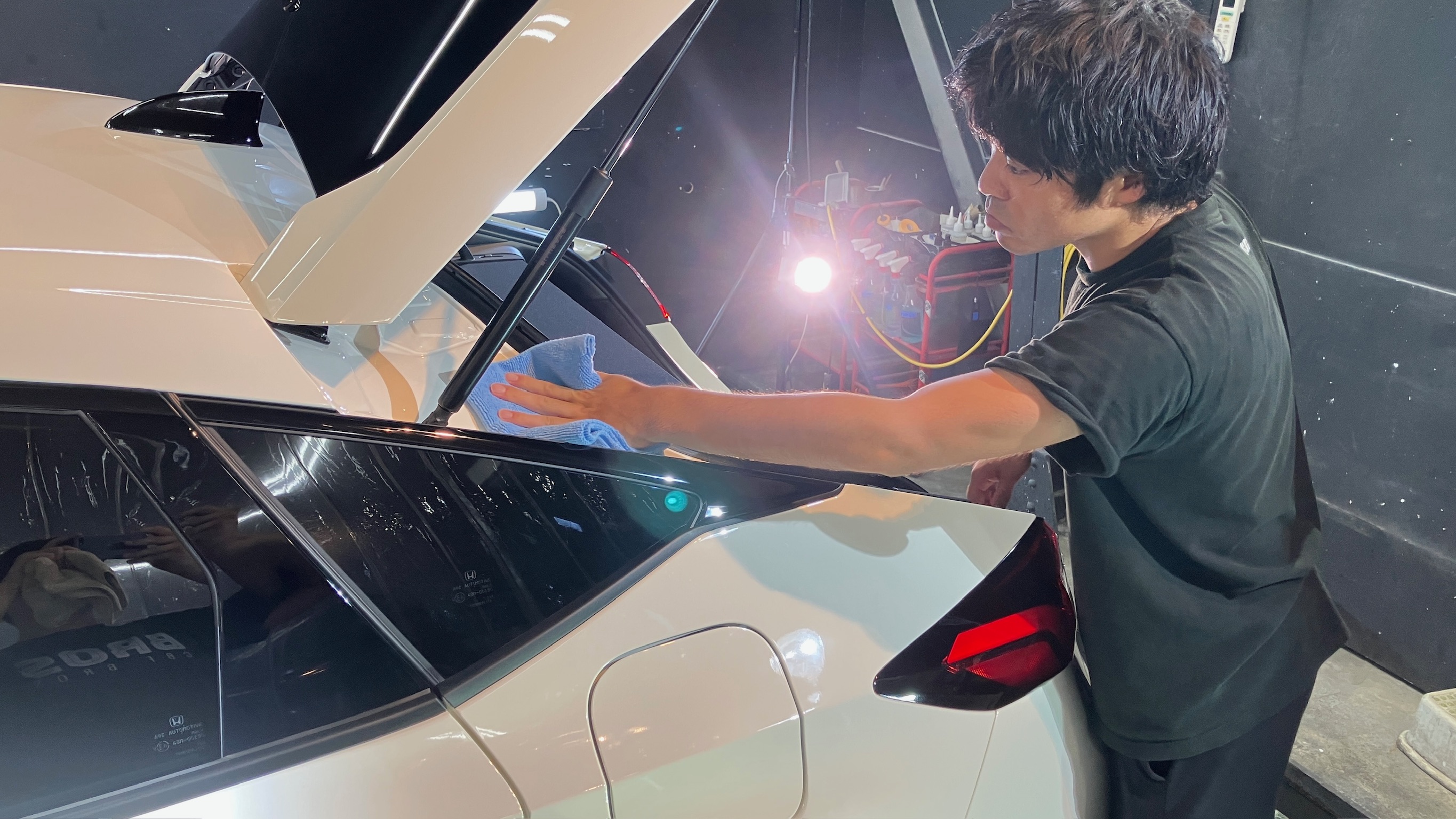 ホンダ・シビック：セラミック施工：施工写真１