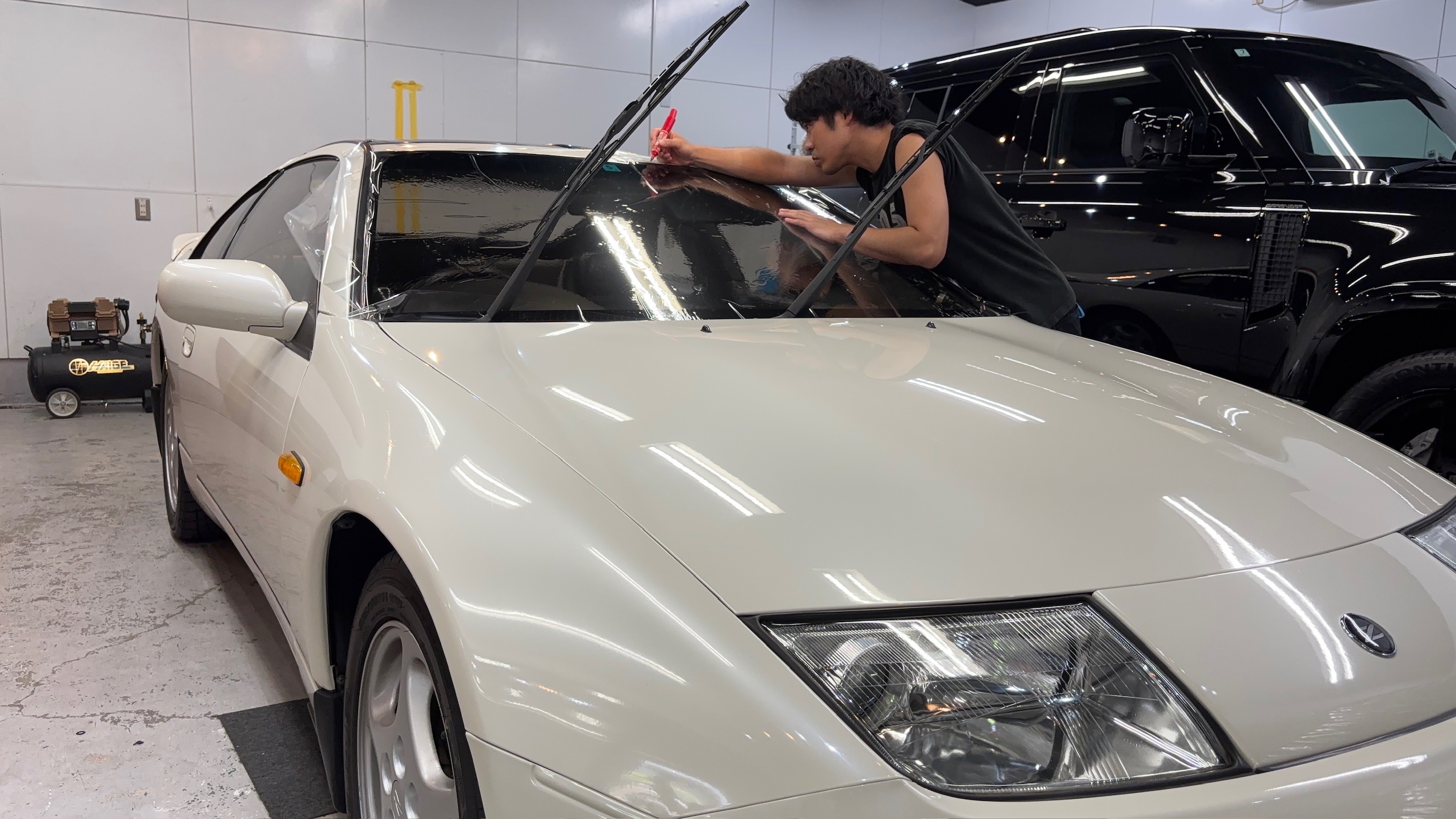 日産・フェアレディZ：断熱カーフィルム施工：施工写真１