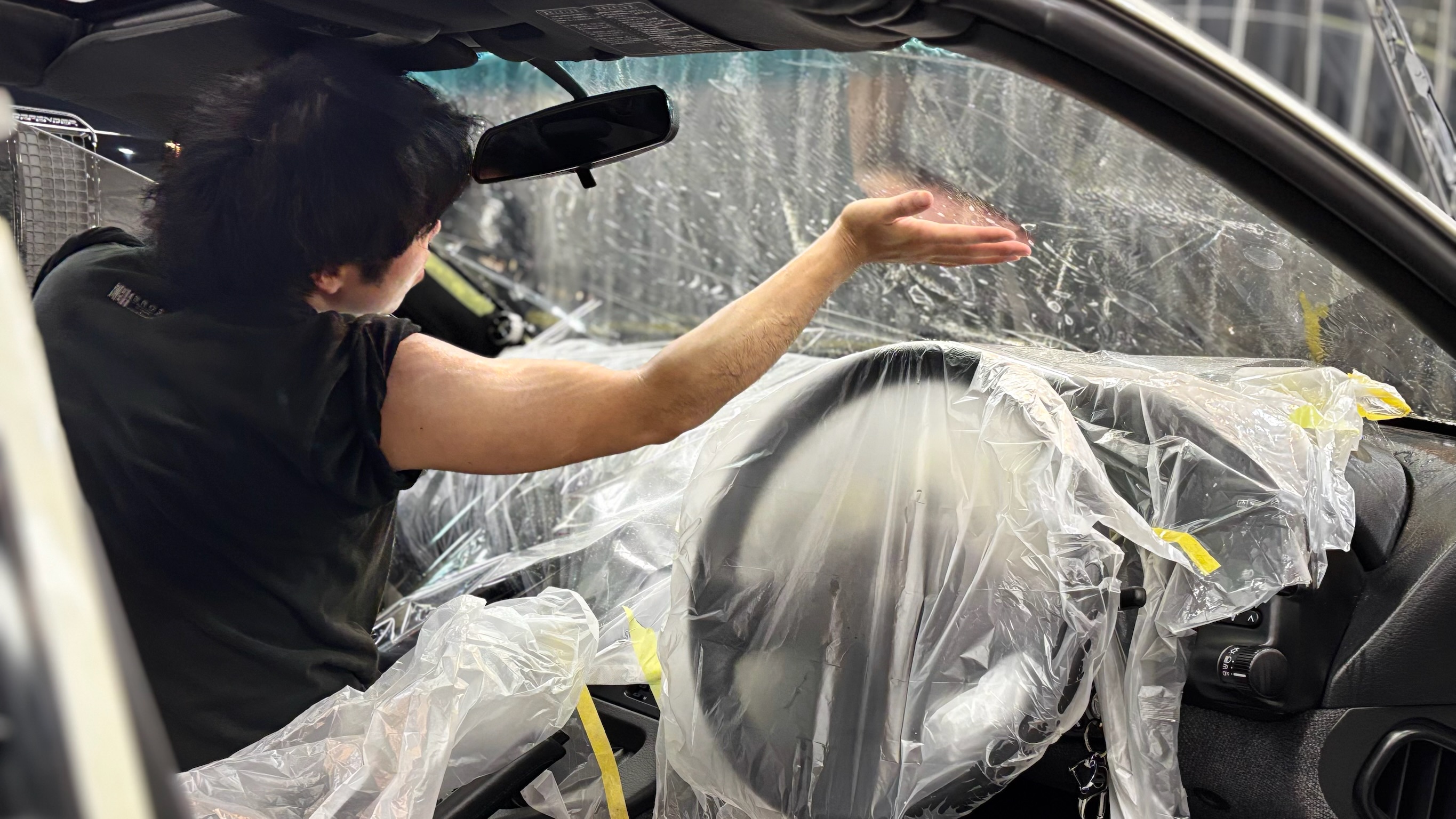 日産・フェアレディZ：断熱カーフィルム施工：施工写真８
