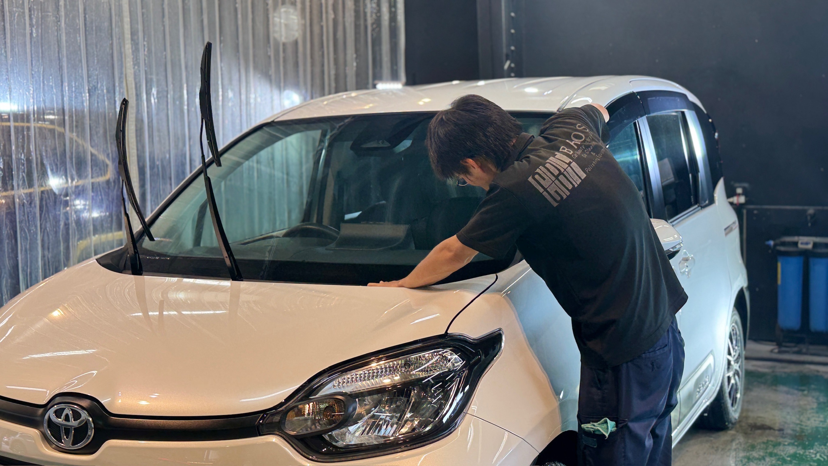 トヨタ・シエンタ：ガードグレイズ施工：施工写真１