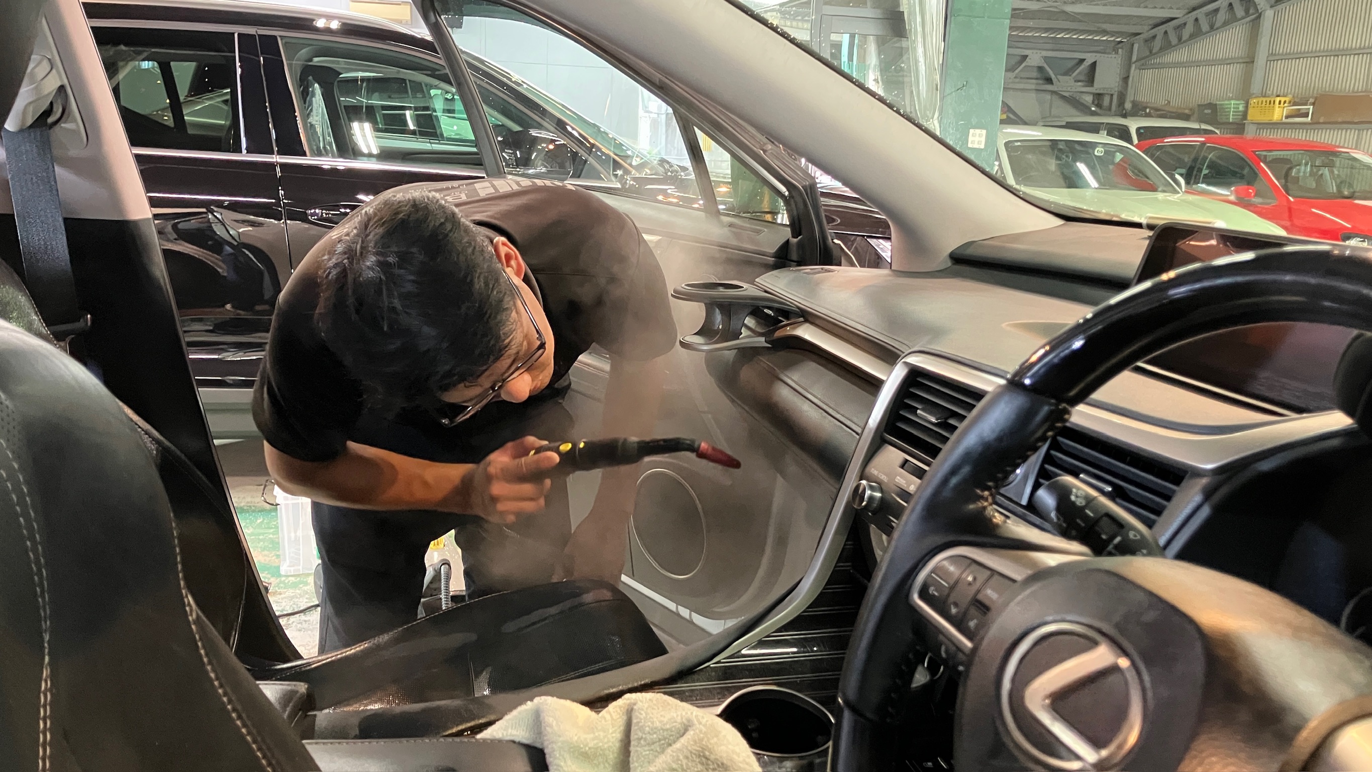 レクサス・RX:車内クリーニング:施工写真6