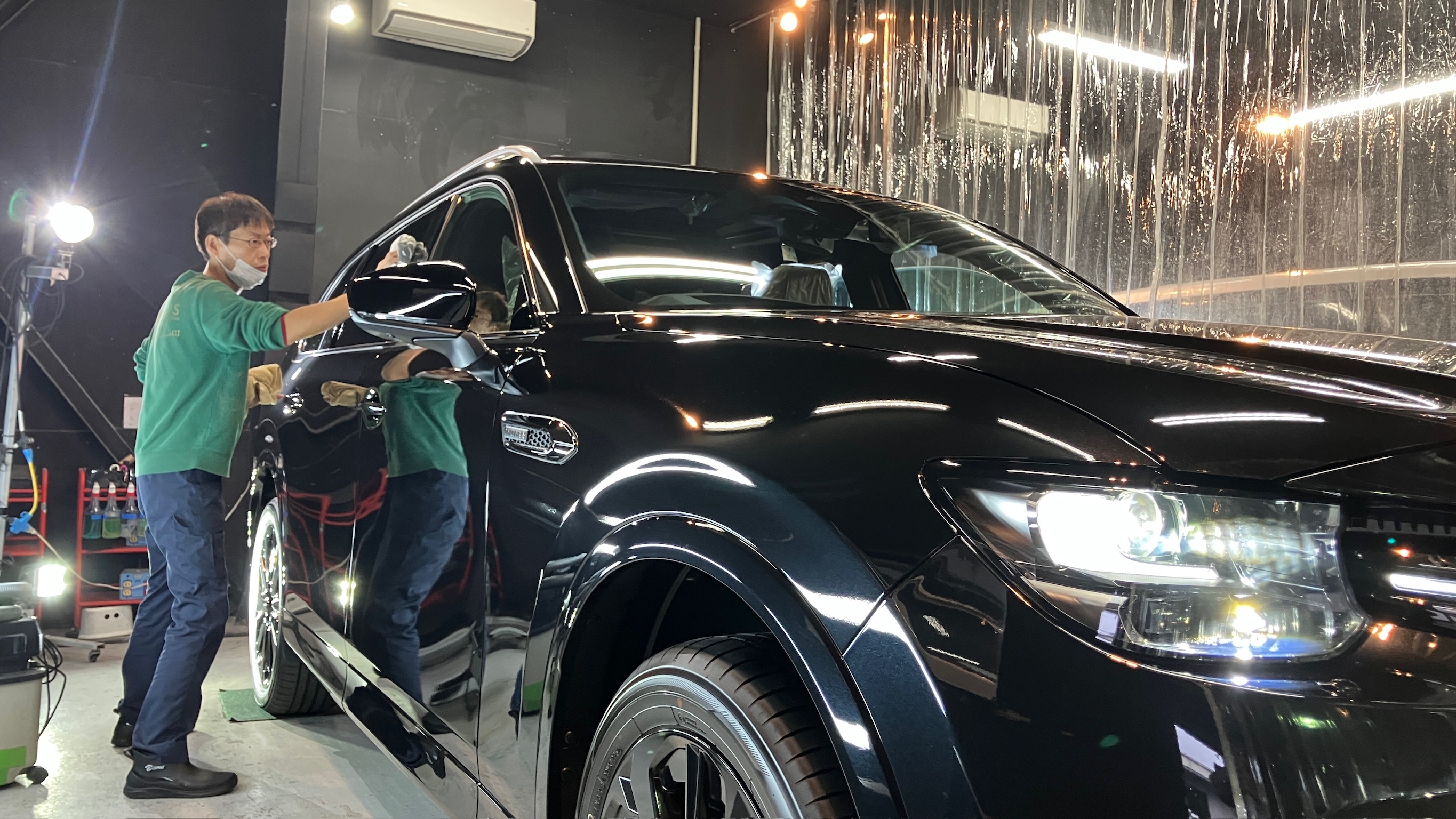 マツダ・CXー80:ガードグレイズ施工:施工写真1