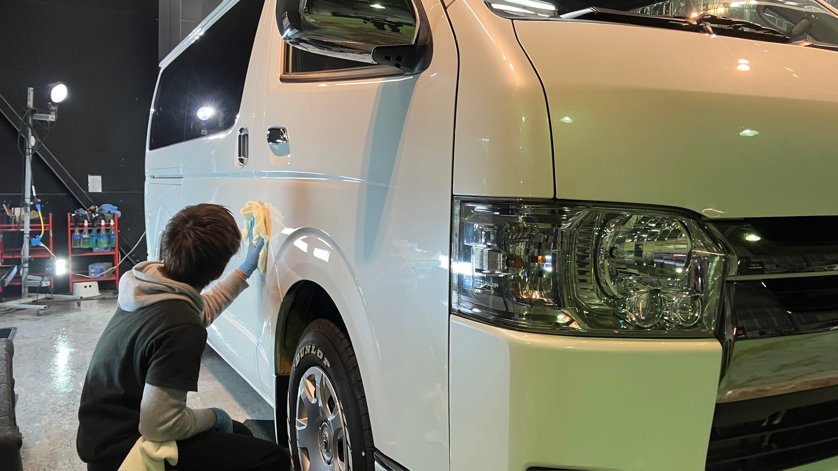 トヨタ・ハイエース:ガードグレイズ施工:施工写真4