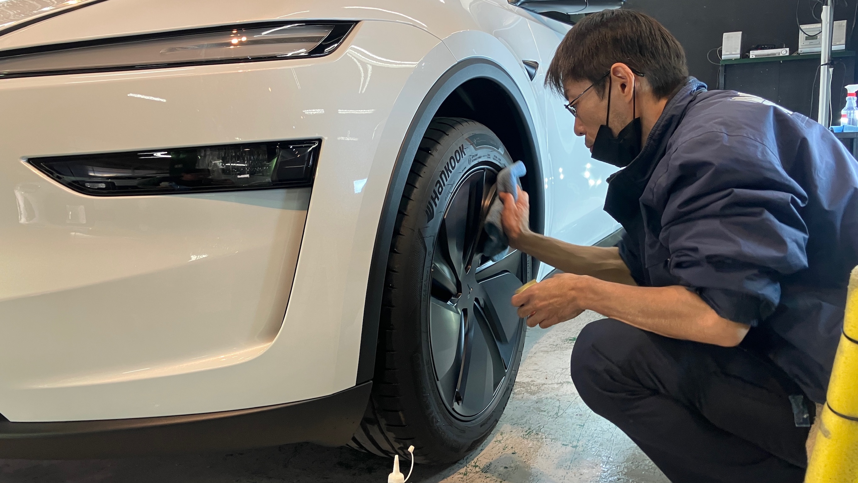 テスラ・モデルY:ガードグレイズ施工:施工写真3