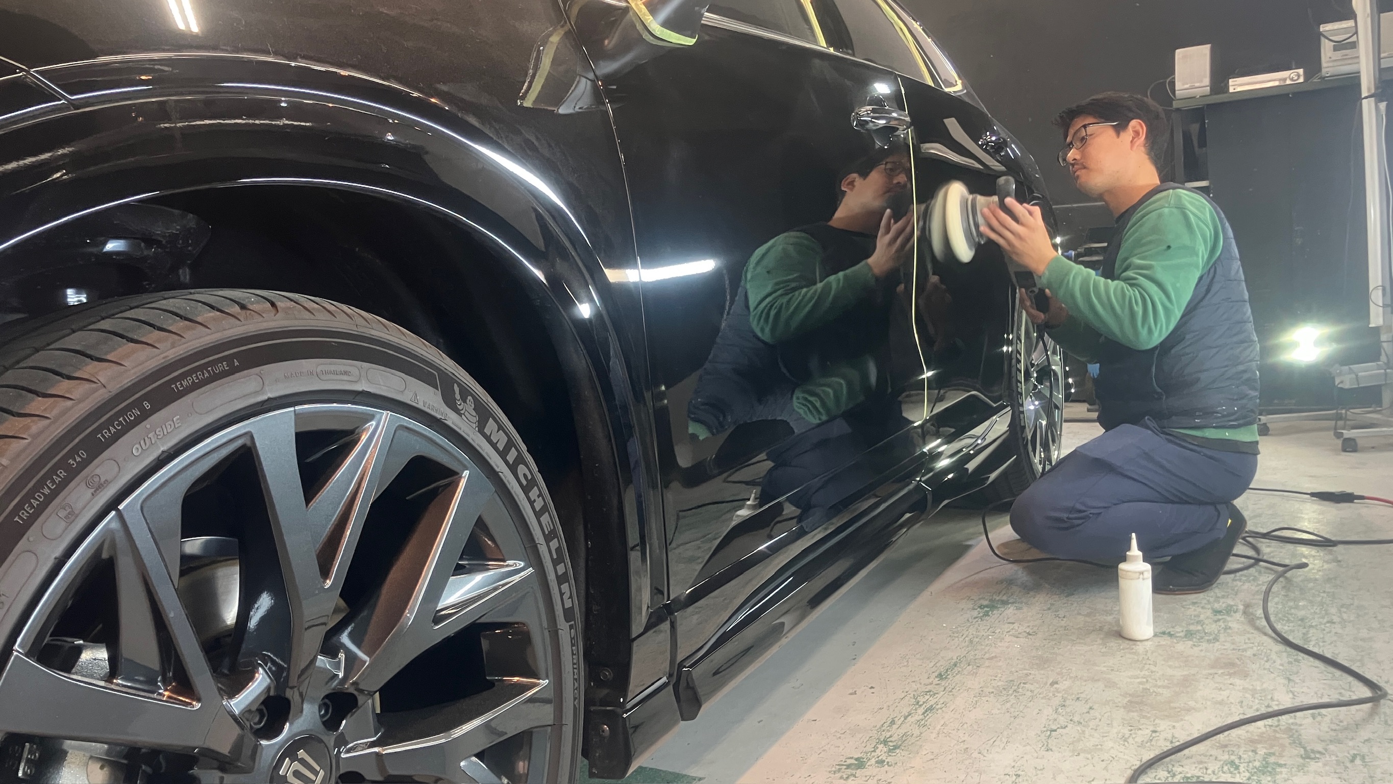 トヨタ・クラウンエステート：ガードグレイズ施工：施工写真１