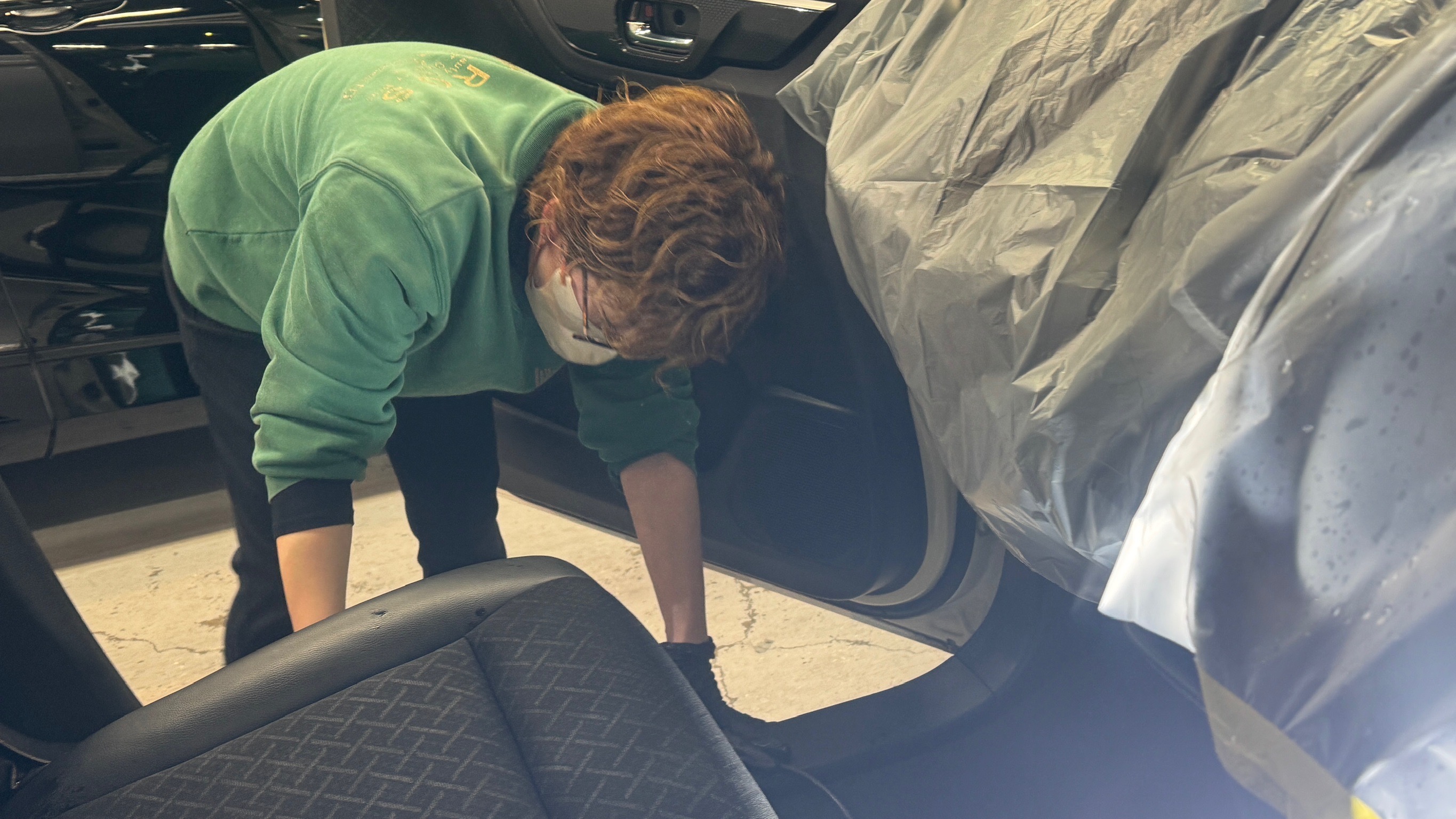 ホンダ・NーWGN：カークリーニング施工：施工写真２