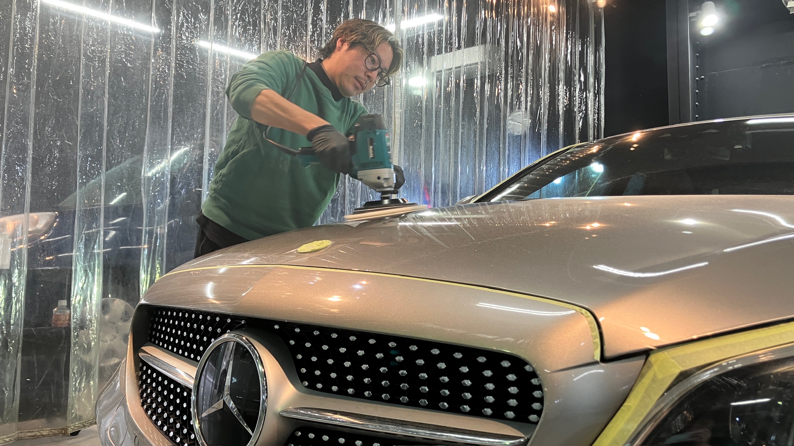 メルセデス・ベンツ・Cクラス：アドバンスド施工：施工写真１