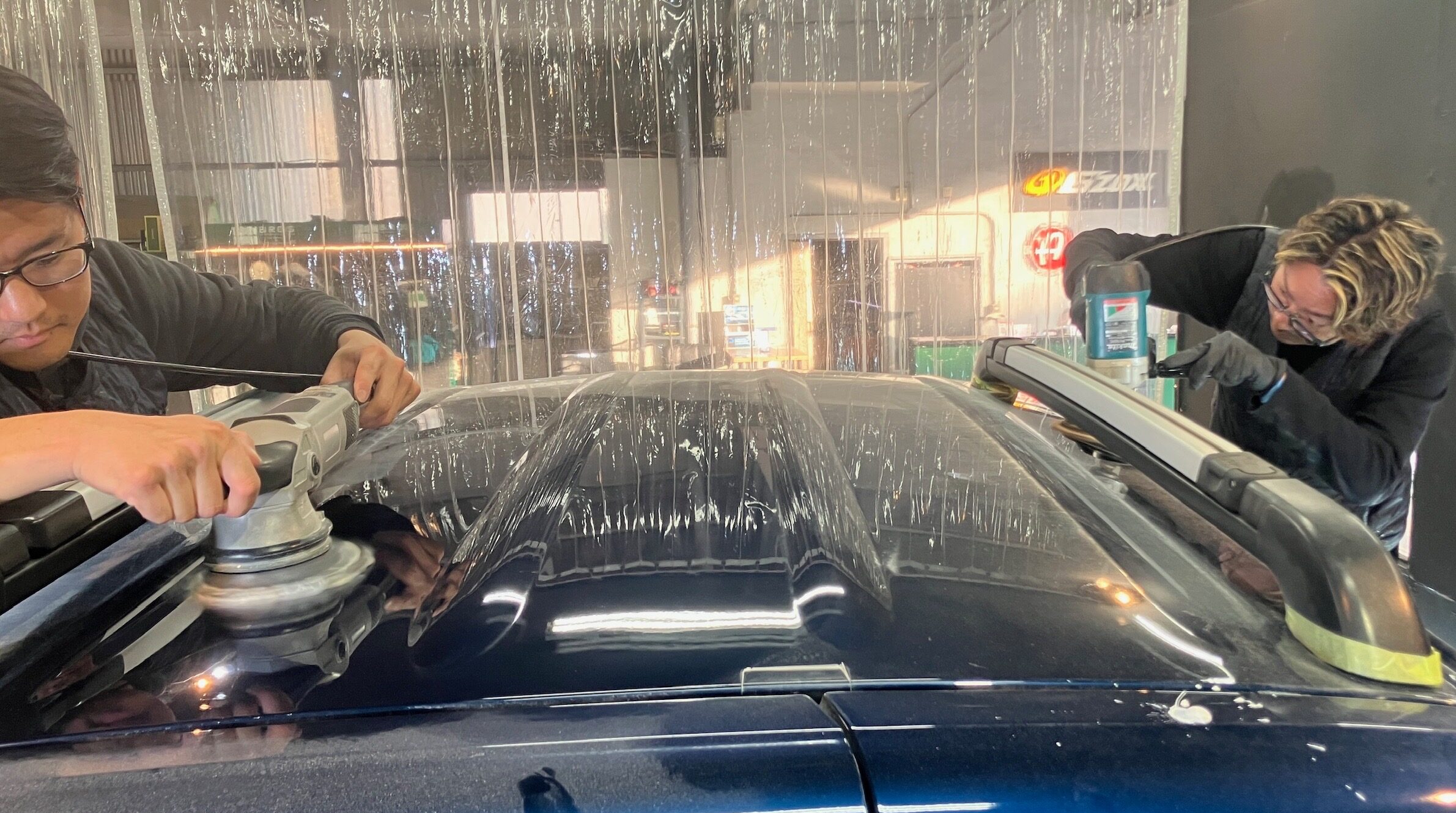 ルノー・カングー:ガードグレイズ施工:施工写真1