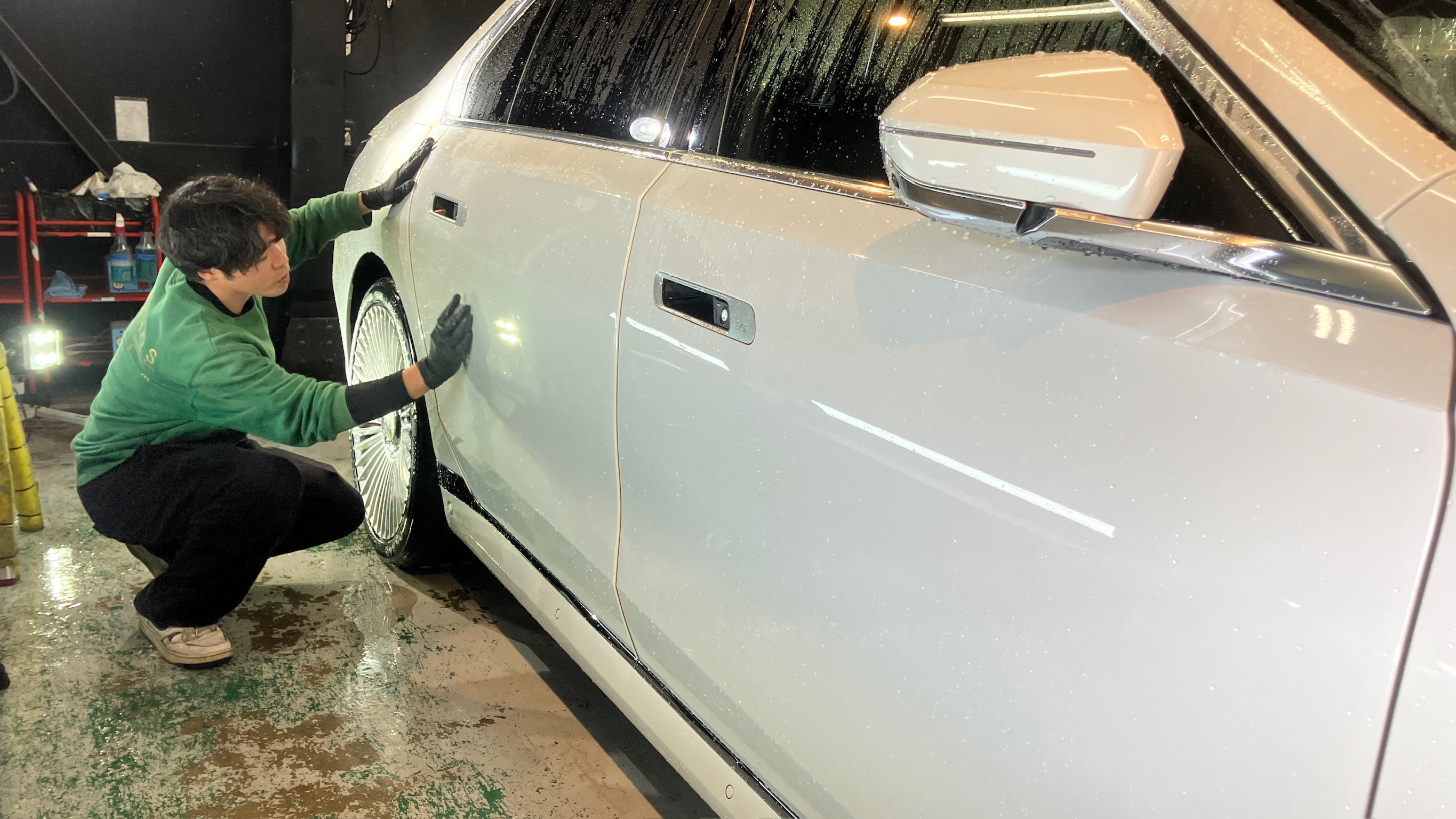 BMW・７シリーズ：コーティングメンテナンス：施工写真１